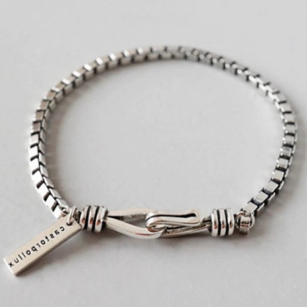 NEW CHAIN 925 STERLING SILVER BRACELET, NICE BRACELET, CUTE BRACELET - Picture 1 of 7